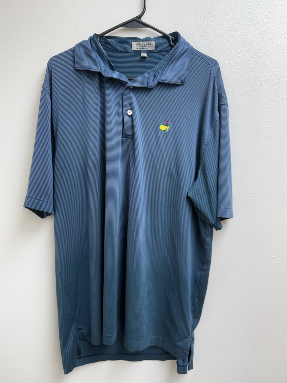 Masters Men's Blue Polo with Embroidered Logo